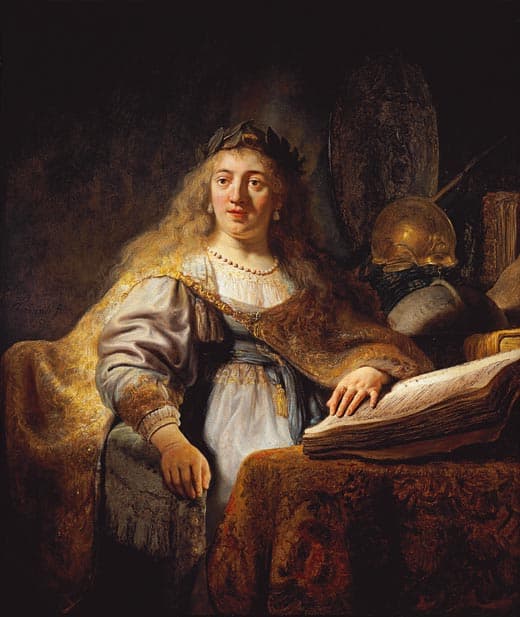 Minerva in Her Study