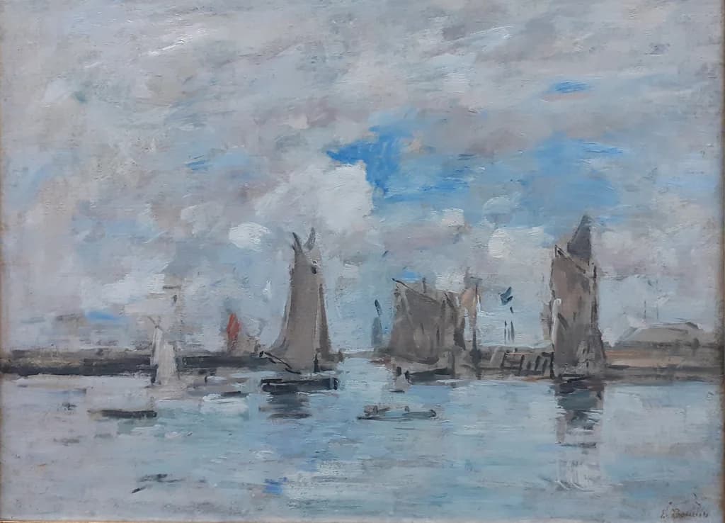 Entrance of the Harbour of Trouville