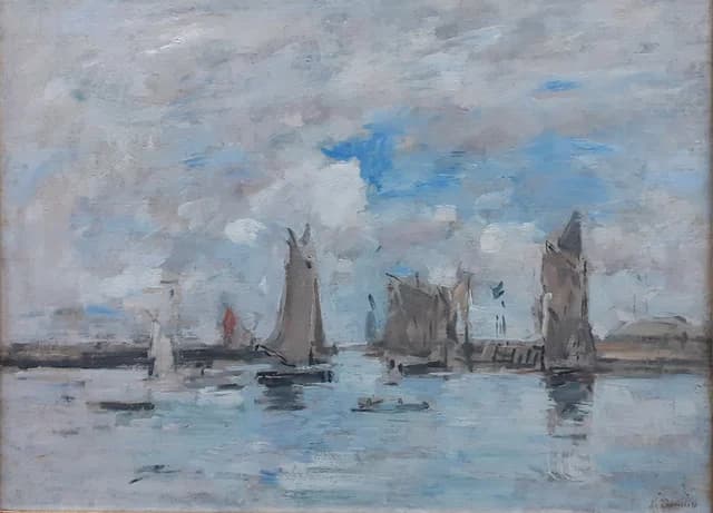 Entrance of the Harbour of Trouville