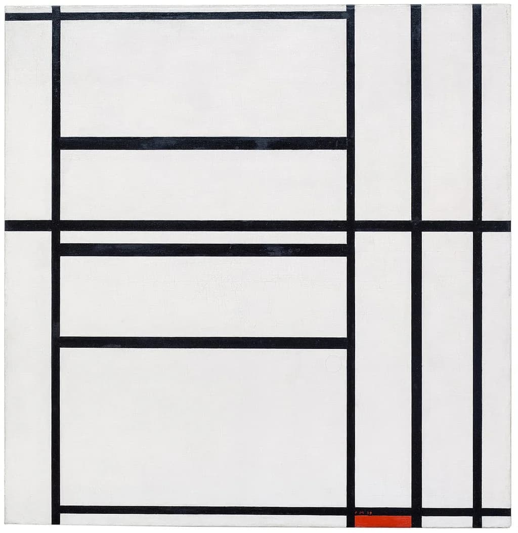 Composition No. 1 with Grey and Red 1938 / Composition with Red 1939