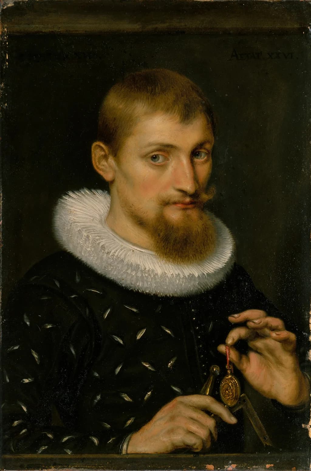 Ritratto di un uomo, forse un architetto o un geografo