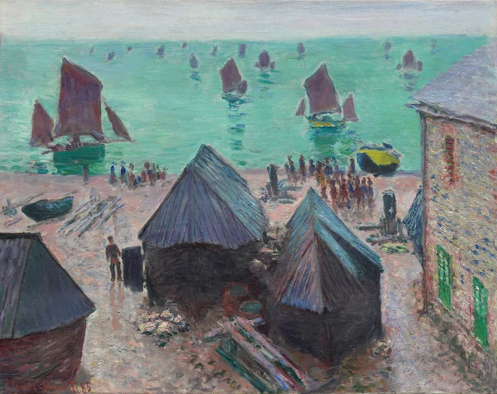 The Departure of the Boats, Étretat