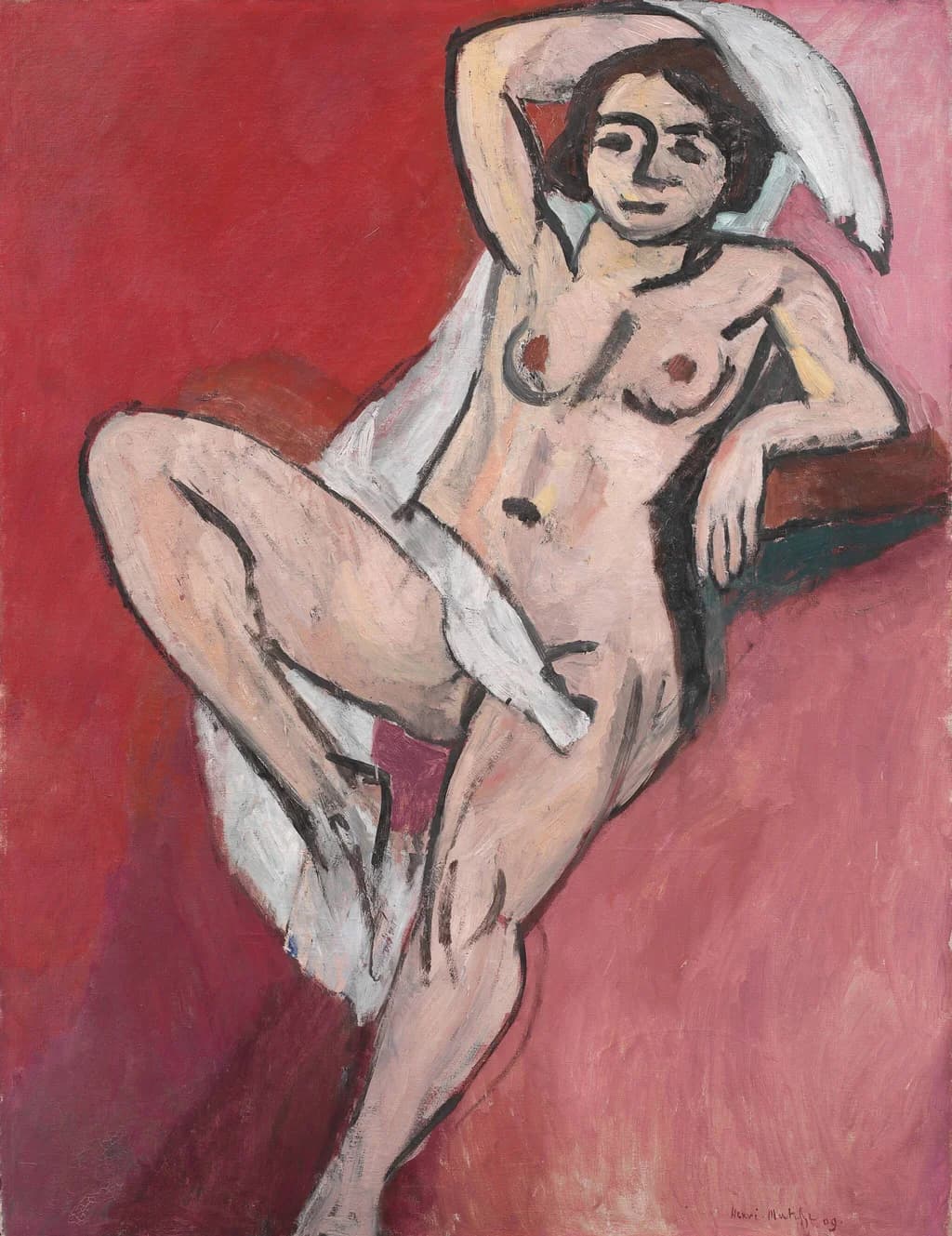 Nude with a White Scarf