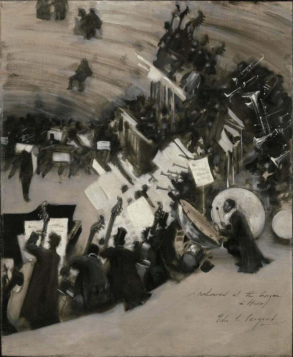 Rehearsal of the Pasdeloup Orchestra at the Cirque d'Hiver