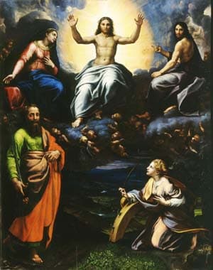 Deesis with Saint Paul and Saint Catherine