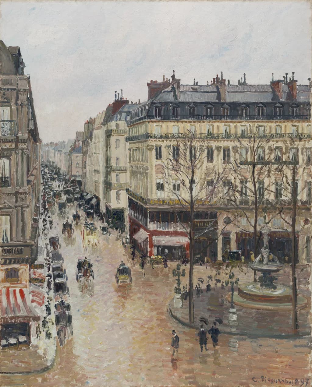 Rue Saint-Honoré in the Afternoon. Effect of Rain