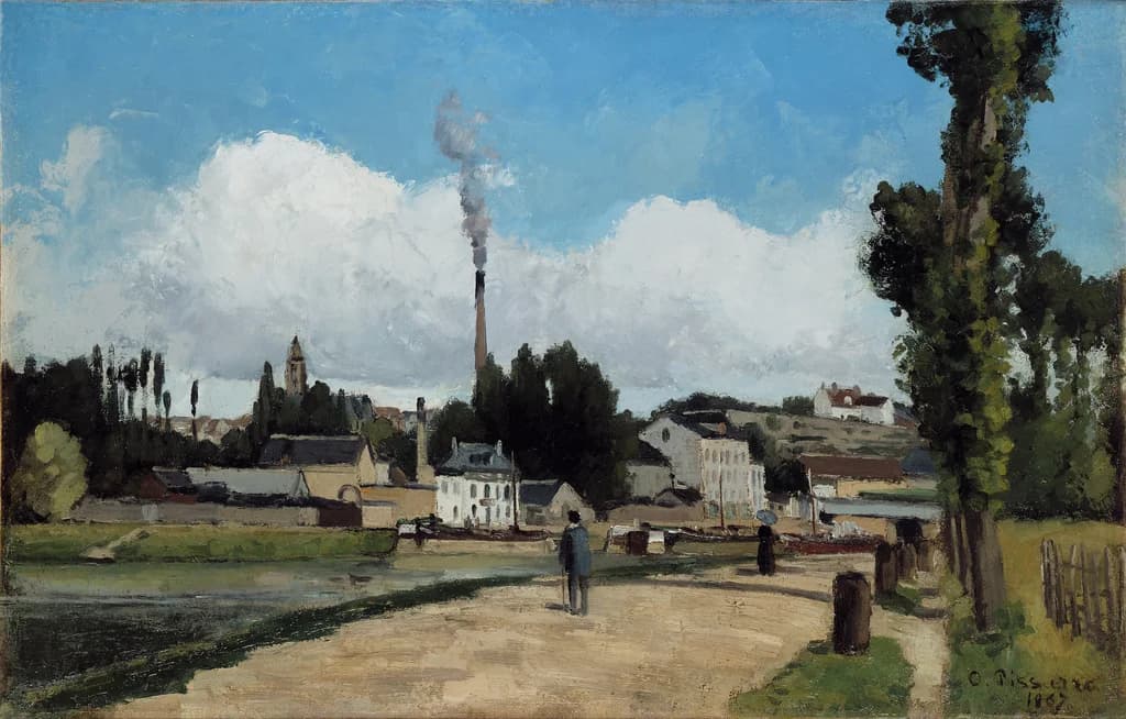 Die Ufer der Oise bei Pontoise