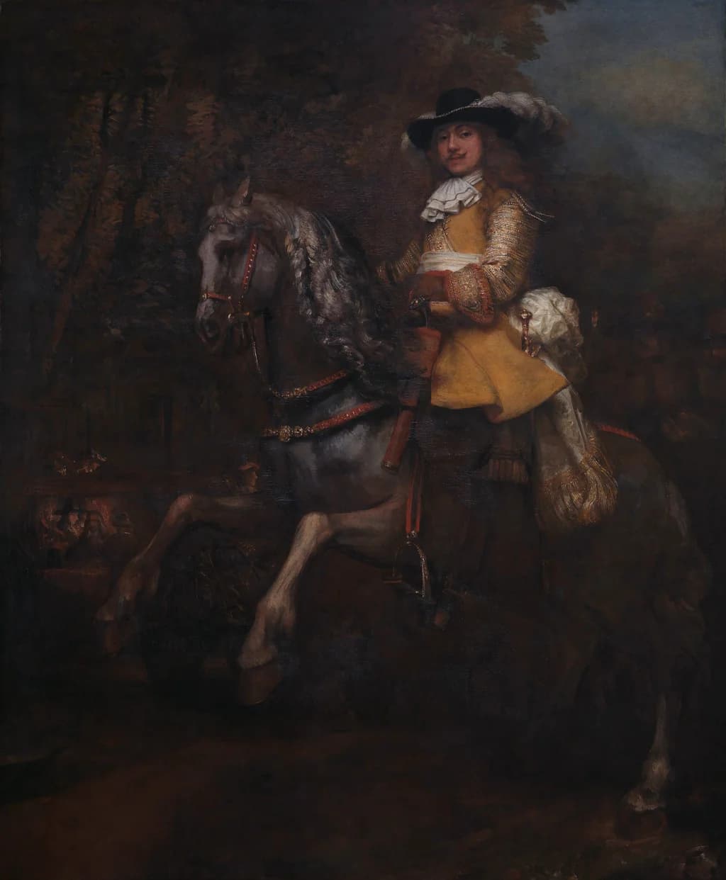 Frederick Rihel on Horseback