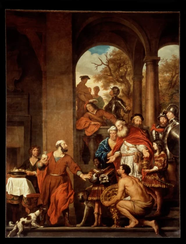 Marcus Curius Dentatus refuses the gifts of the Samnites
