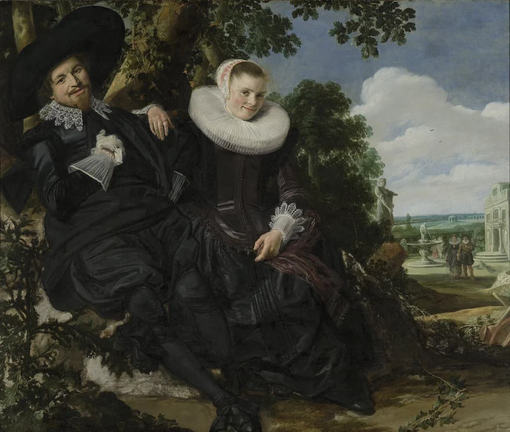 Portrait of a Couple probably Isaac Massa and Beatrix van der Laen