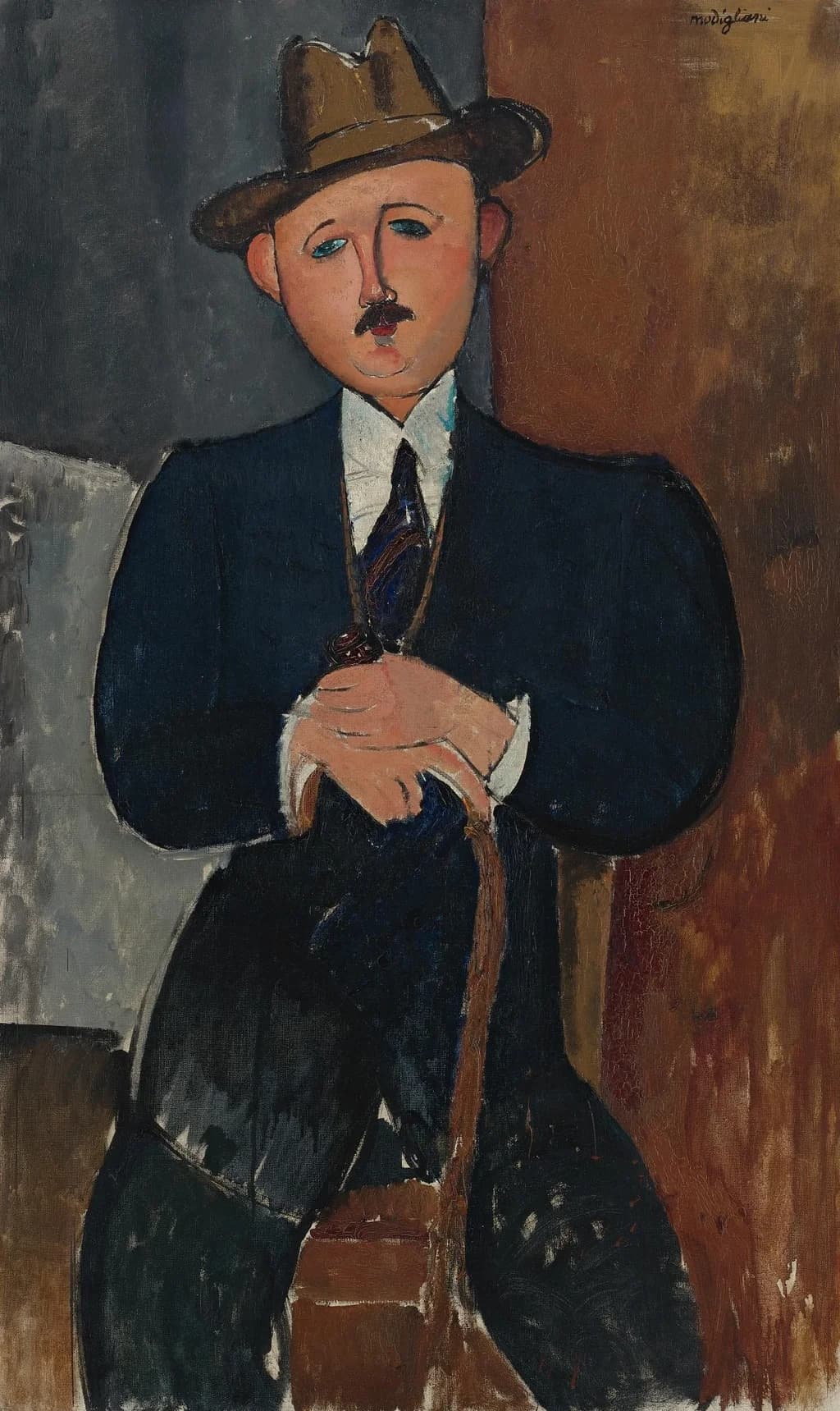 Seated Man with a Cane