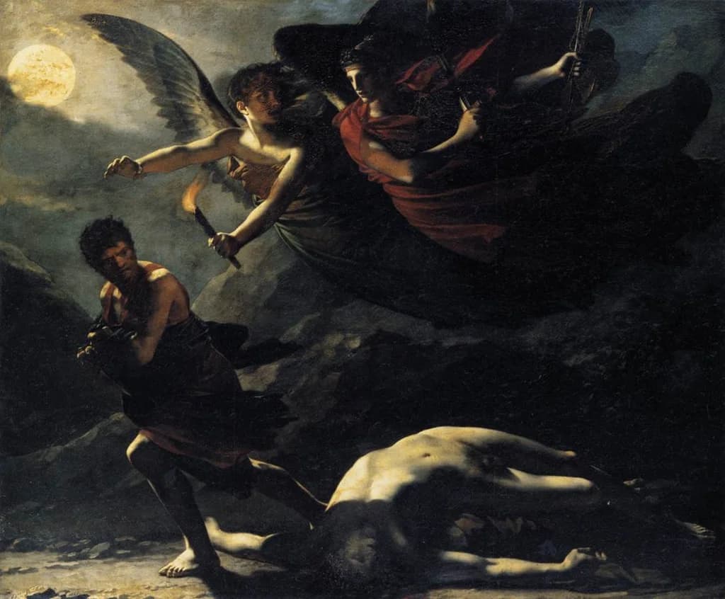La Justice et la Vengeance Divine poursuivant le Crime