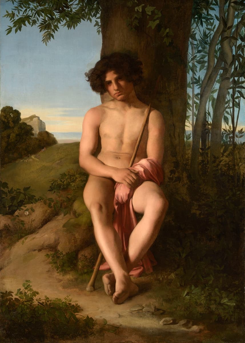 Seated Young Shepherd