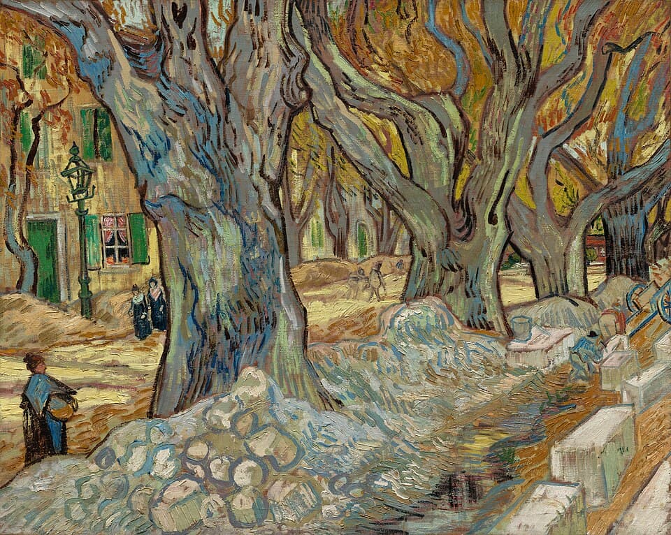 The Large Plane Trees (Road Menders at Saint-Rémy)