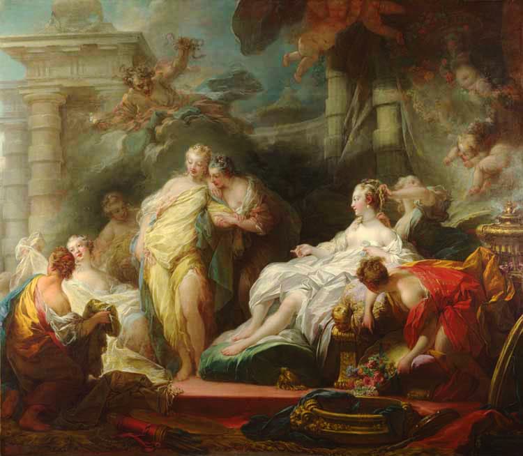 Psyche showing her Sisters her Gifts from Cupid