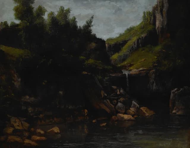 Cascade in a Rocky Landscape