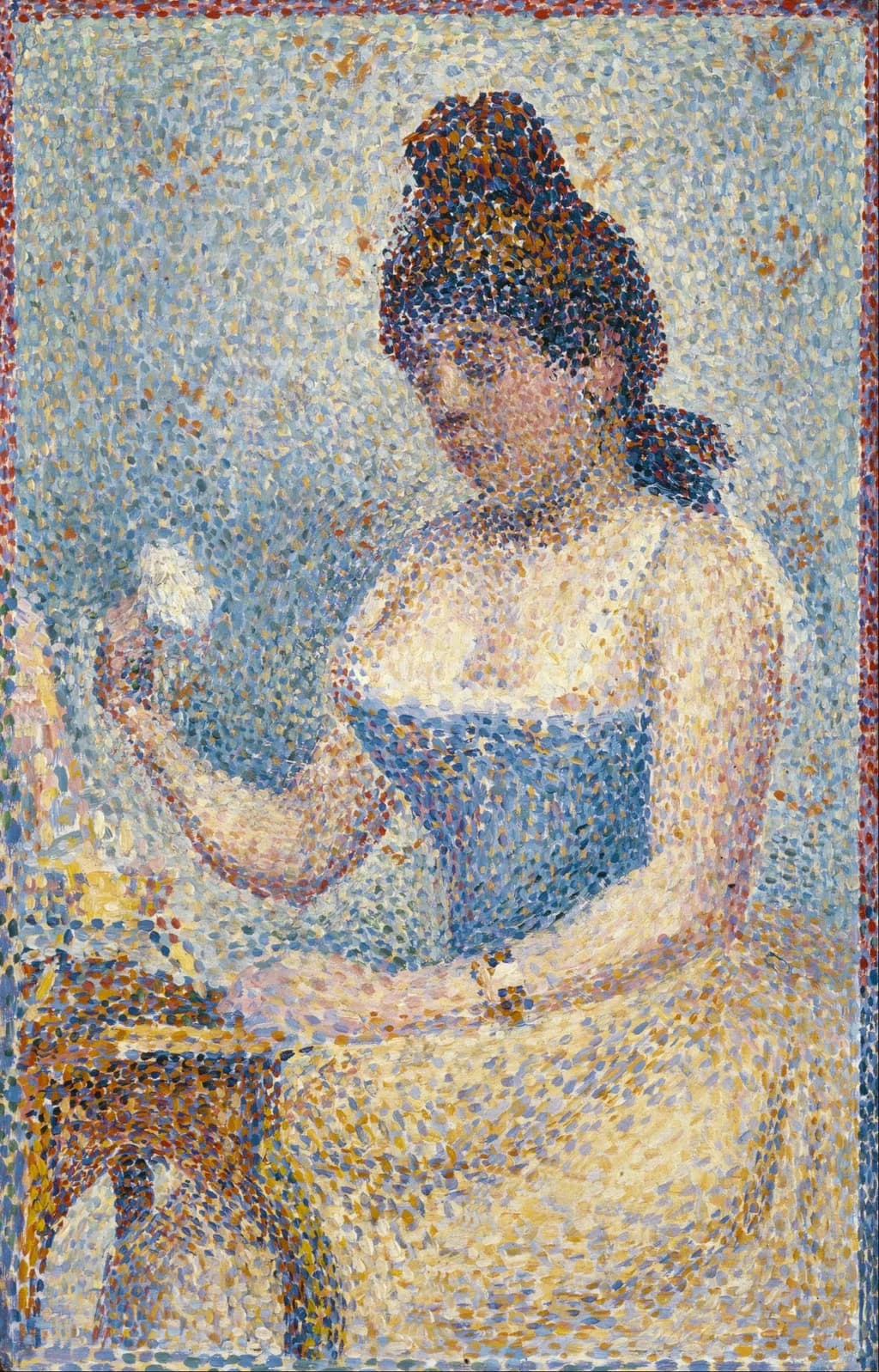 Young Woman Powdering Herself (Study)