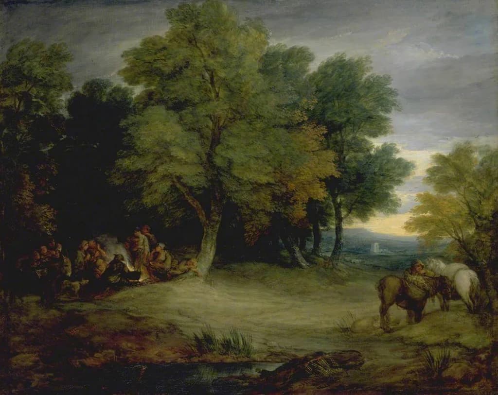 Gypsy Encampment, Sunset