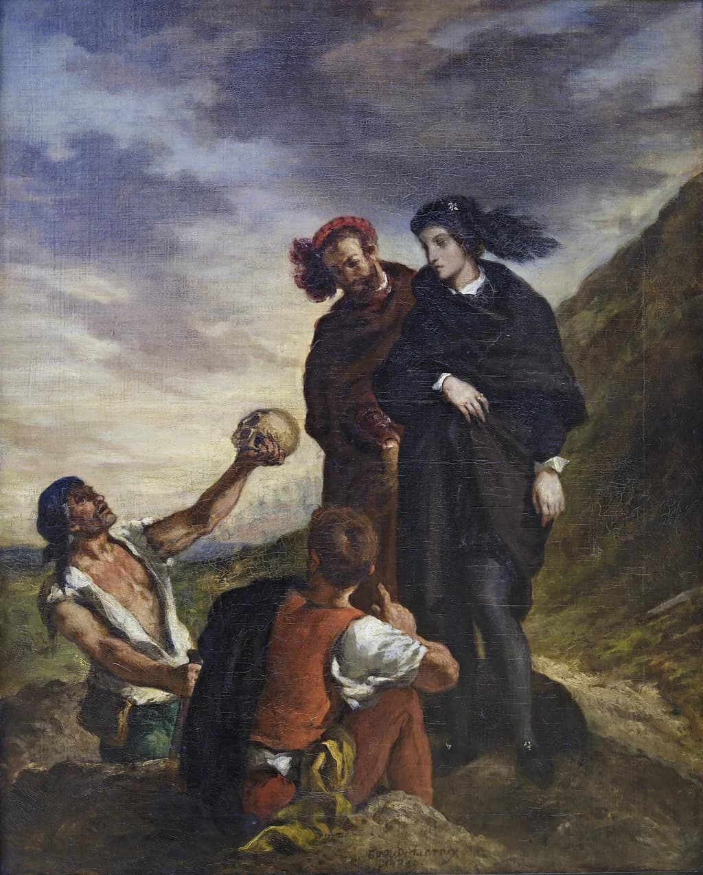 Hamlet and Horatio in the Graveyard