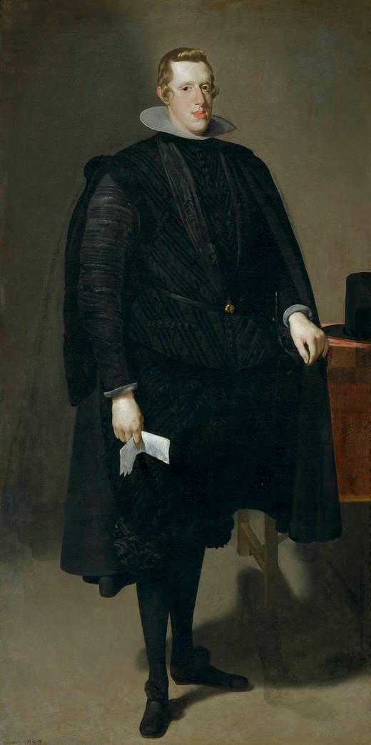 Philip IV in black suit