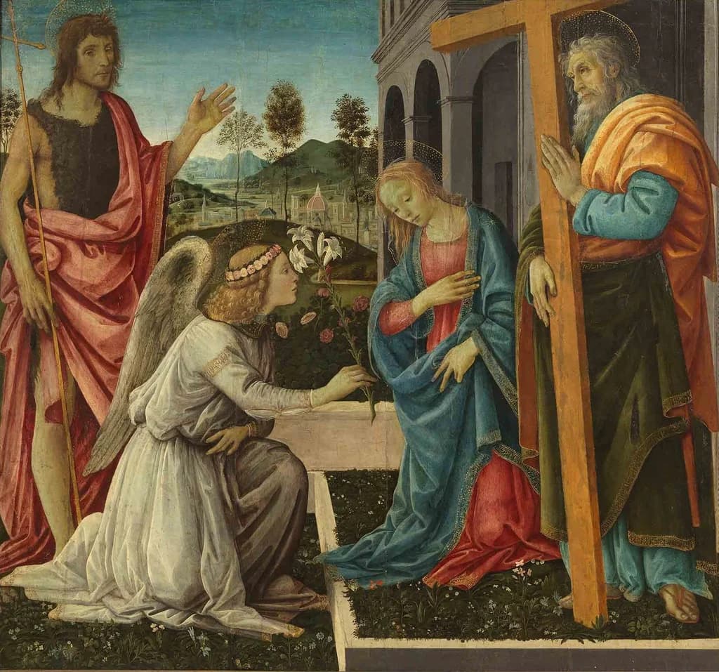 Annunciation with Saints John the Baptist and Andrew