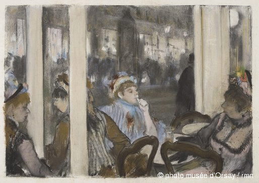 Un café, boulevard Montmartre