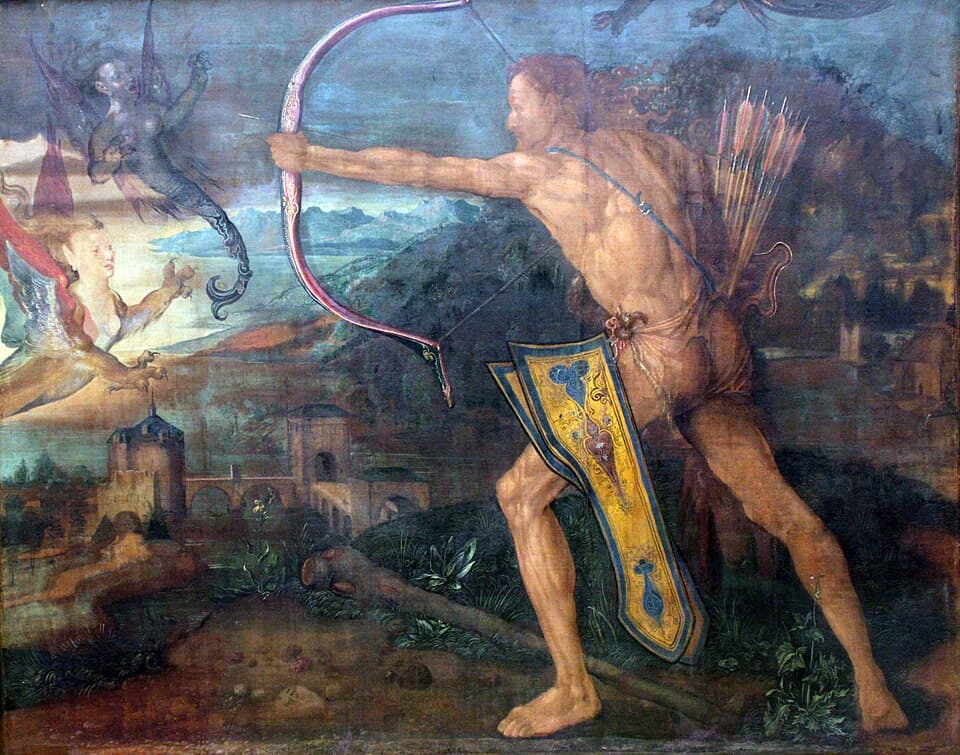 Hercules Killing the Stymphalian Birds