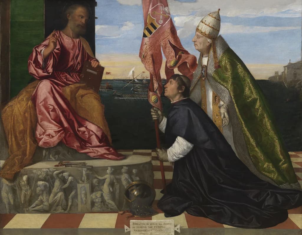 Jacopo Pesaro, Bishop of Paphos, being presented by Pope Alexander VI to Saint Peter