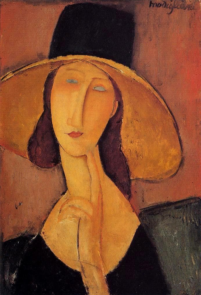 Portrait of Jeanne Hébuterne in a Large Hat