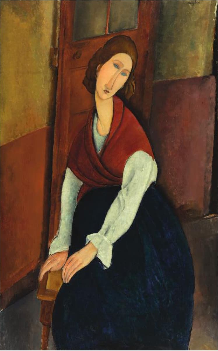 Jeanne Hebuterne in Red Shawl