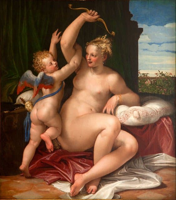 Venus Disarming Cupid