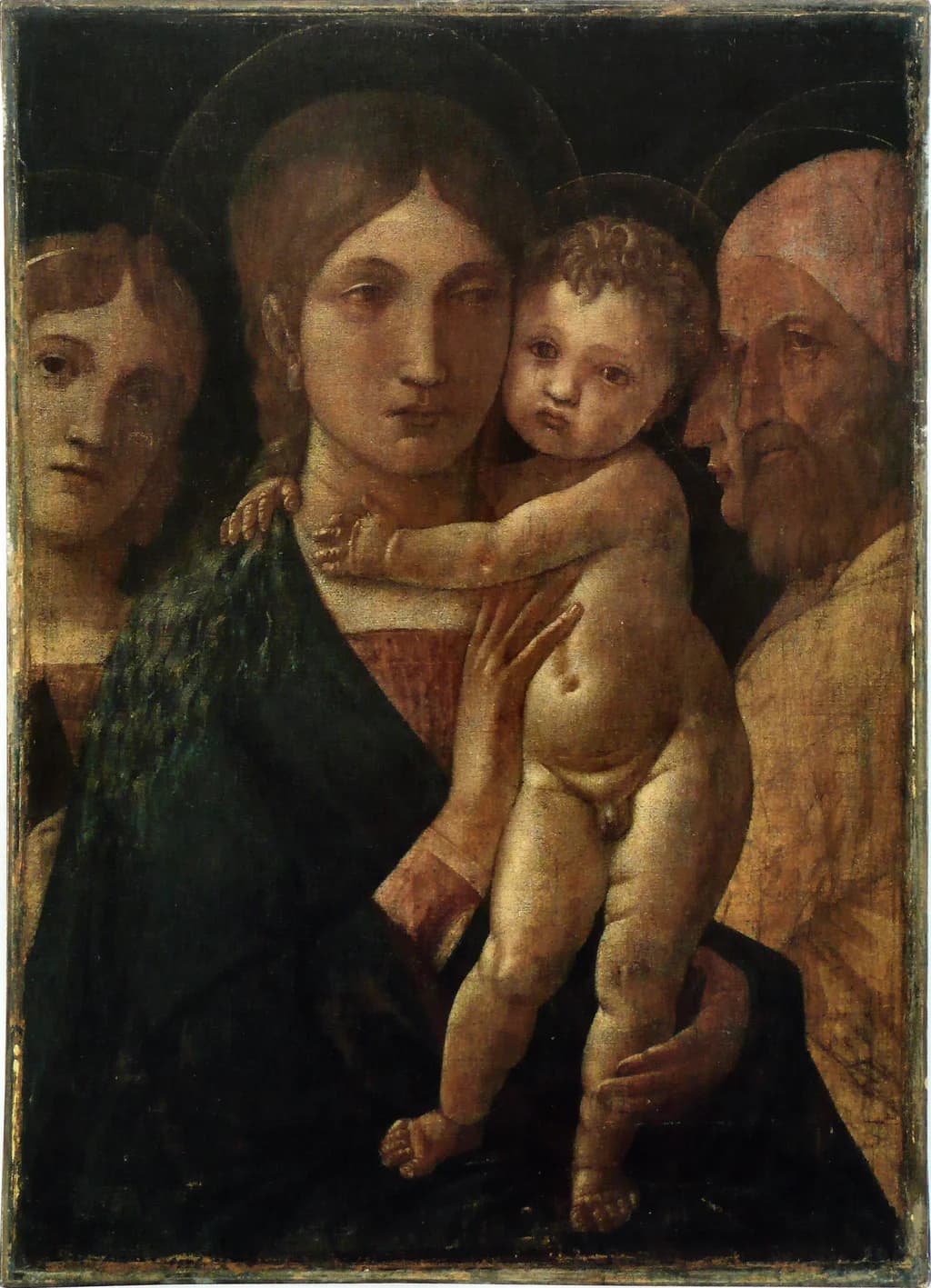 Madonna with child and three saints