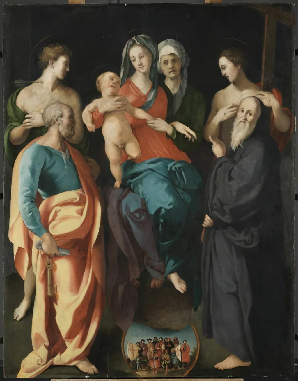 Madonna and Child with Saint Anne and Four Saints