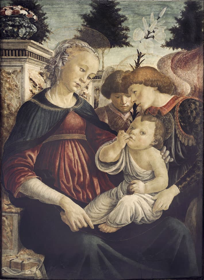 Virgin and Child with two Angels