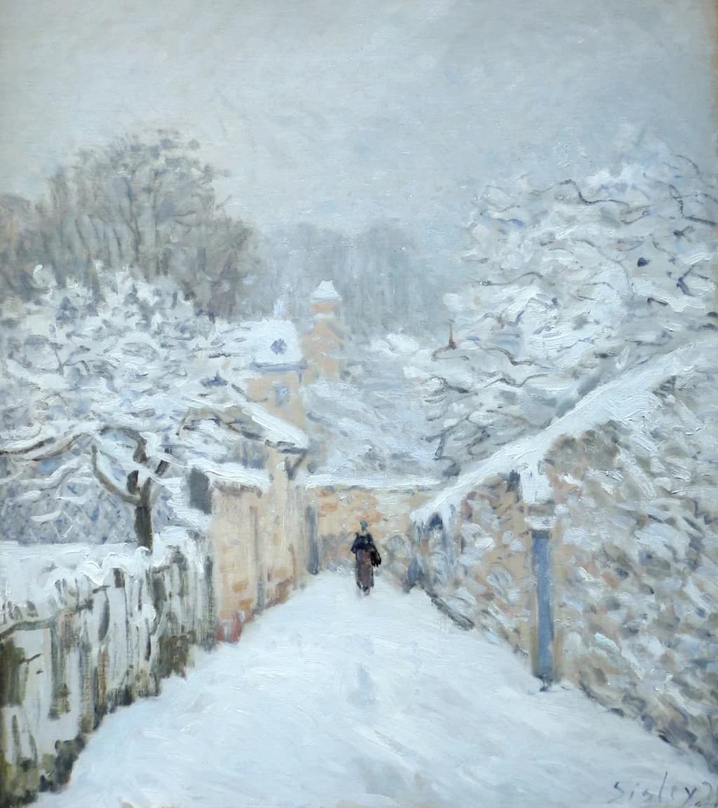 La neige à Louveciennes