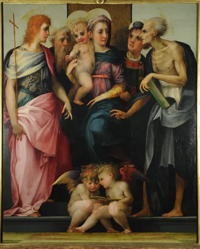 Sacred conversation with musical angels