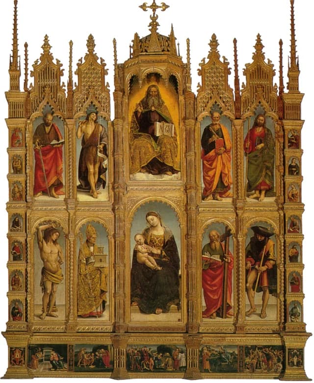 Polyptych of saints