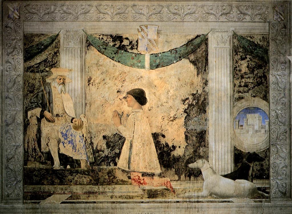 Sigismondo Pandolfo Malatesta Praying before Saint Sigismund