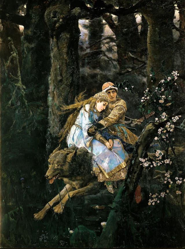 Ivan Tsarevich on the Grey Wolf