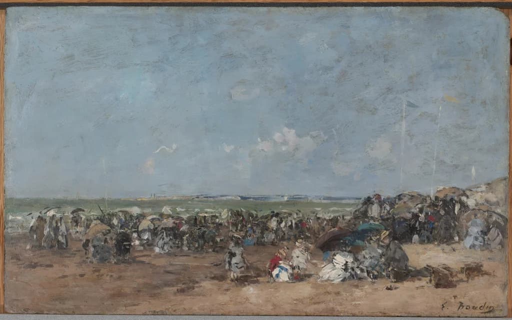 Beach Scene in Trouville