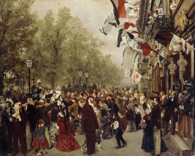 Departure of King Wilhelm I for the Army, July 31, 1870