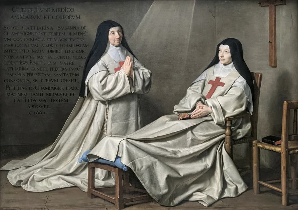 Mother Catherine-Agnès Arnault and Sister Catherine de Sainte Suzanne de Champaigne