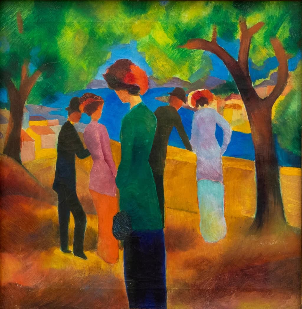 Woman in Green Jacket