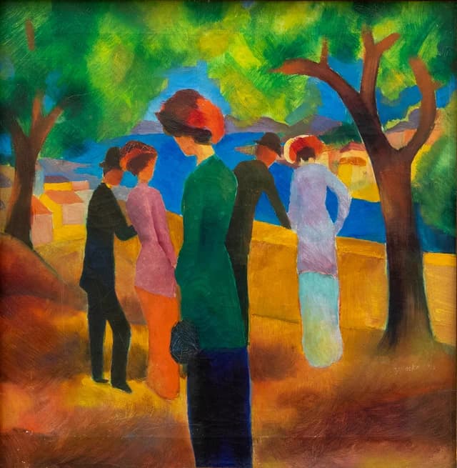 Woman in Green Jacket