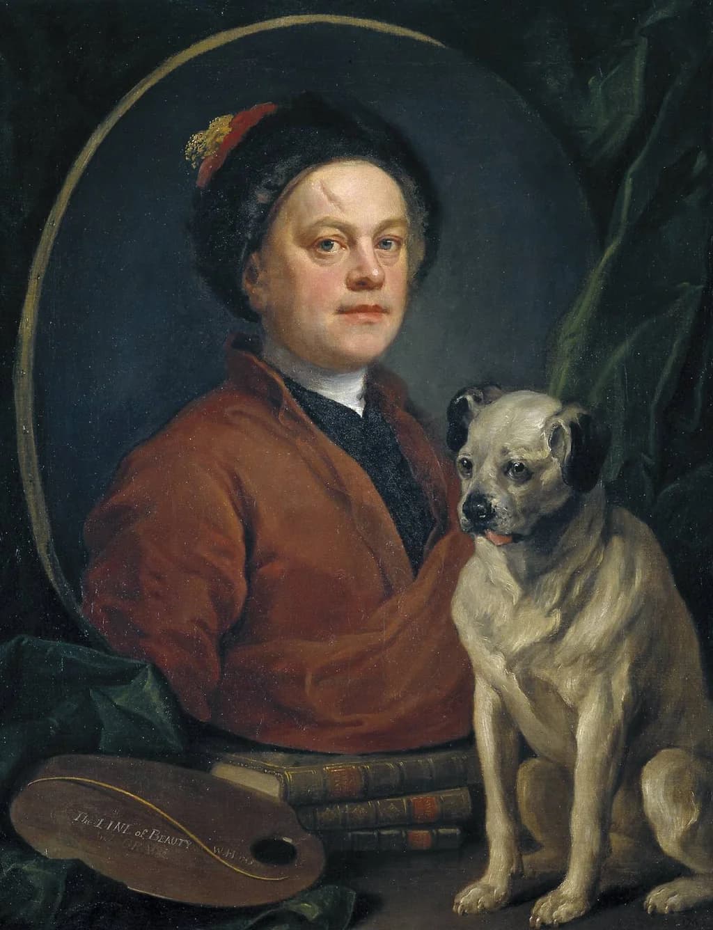The Painter and his Pug (Self-portrait)