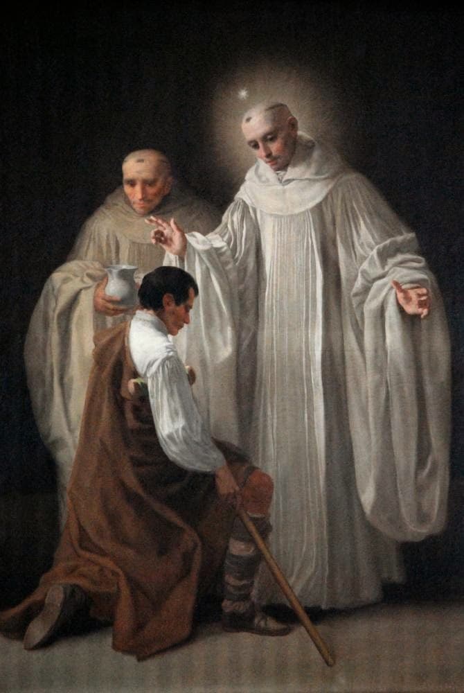 Saint Bernard of Clairvaux curing a cripple