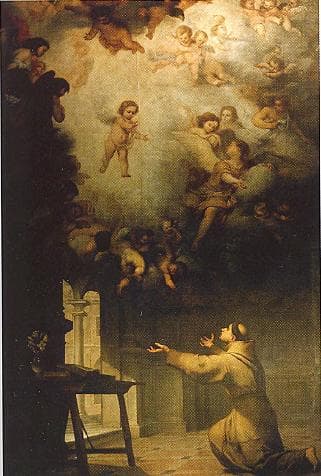 The vision of Saint Anthony of Padua