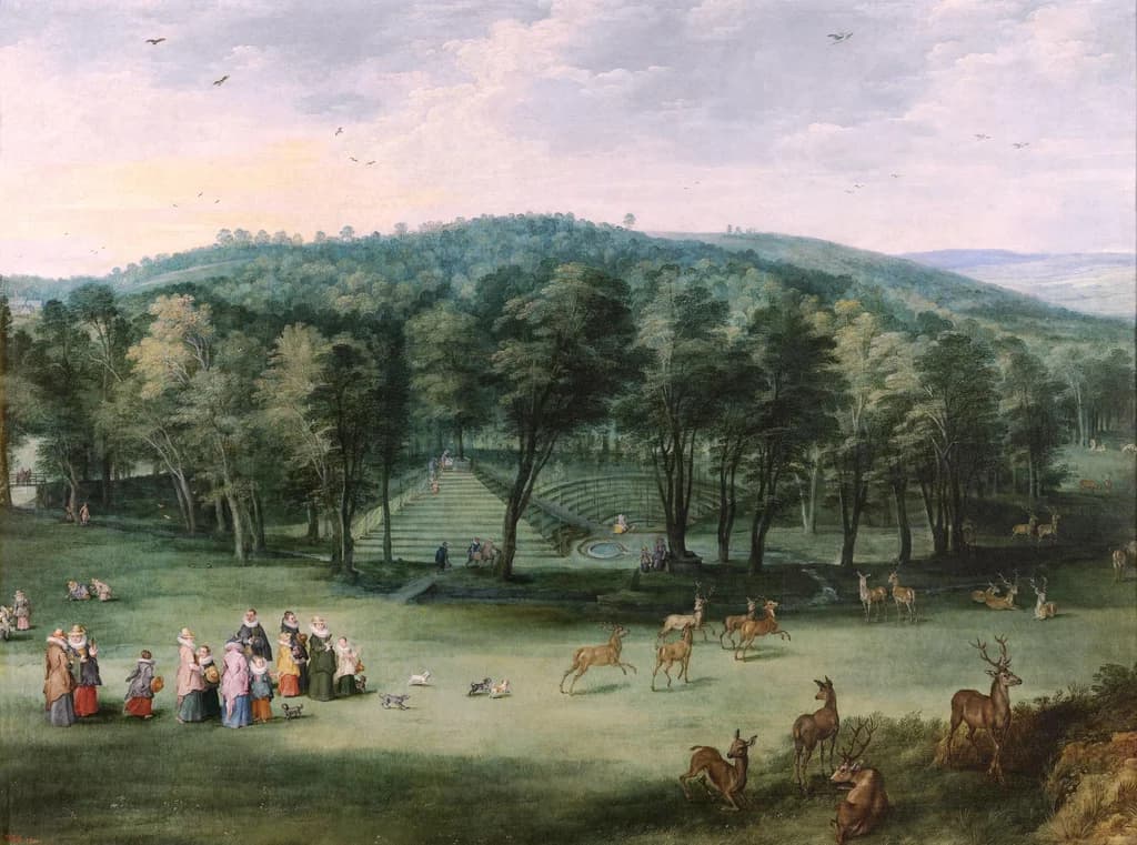 The Infanta Isabel Clara Eugenia in the Mariemont Park