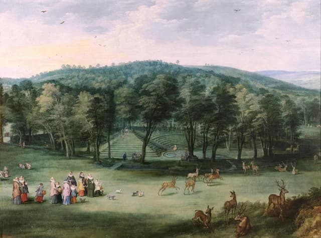 The Infanta Isabel Clara Eugenia in the Mariemont Park