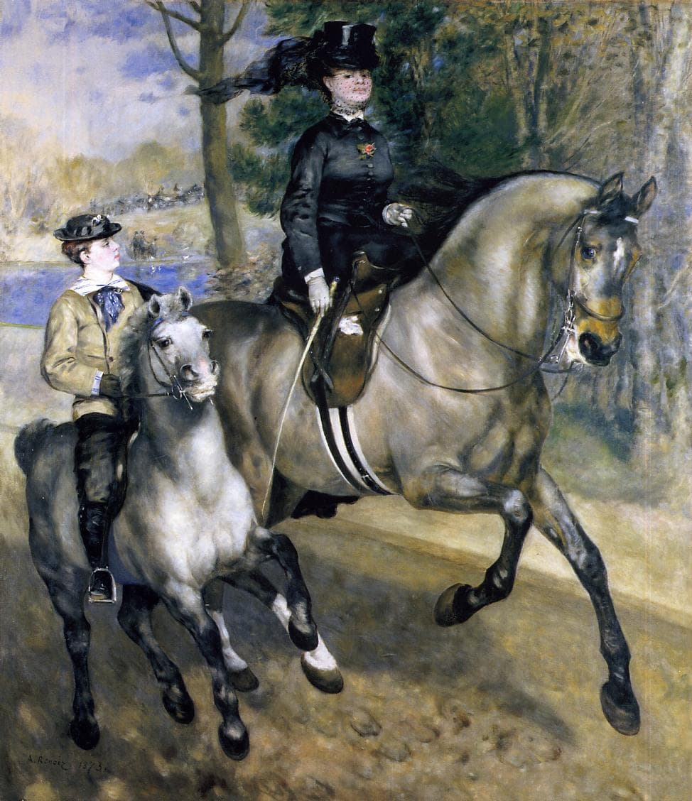 Riding in the bois de Boulogne